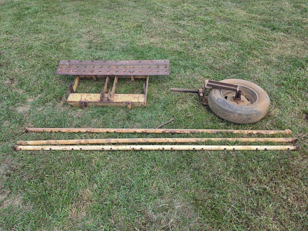(3) New Holland Rake Bars - Wheel Assembly  - 3 Point Hitch Frame