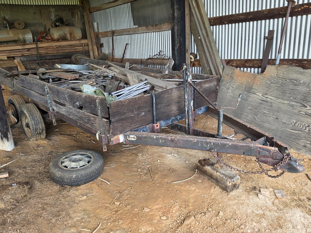 14' Double Axle Trailer - Buyer Is Responsible For Removing