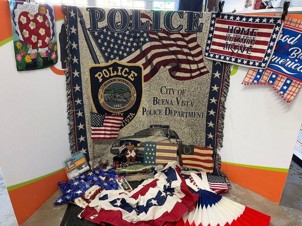 Patriotic Decor, Police Tapestry Throw, Signs, and More