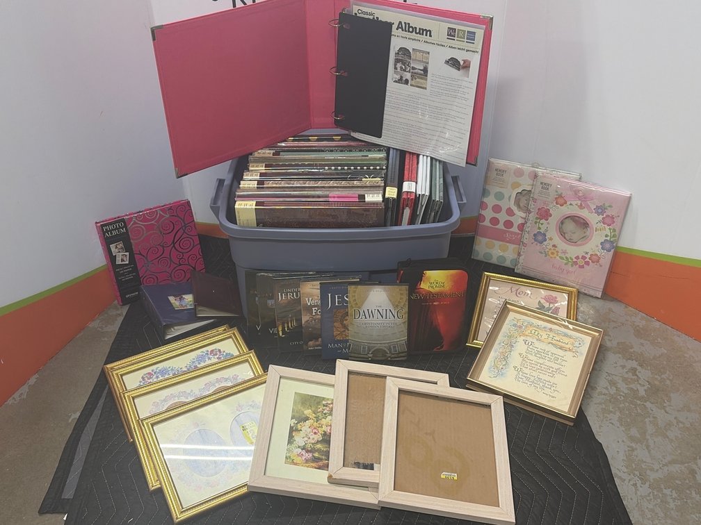 Scrapbook Albums, Photo Albums, Picture Frames, and DVDs