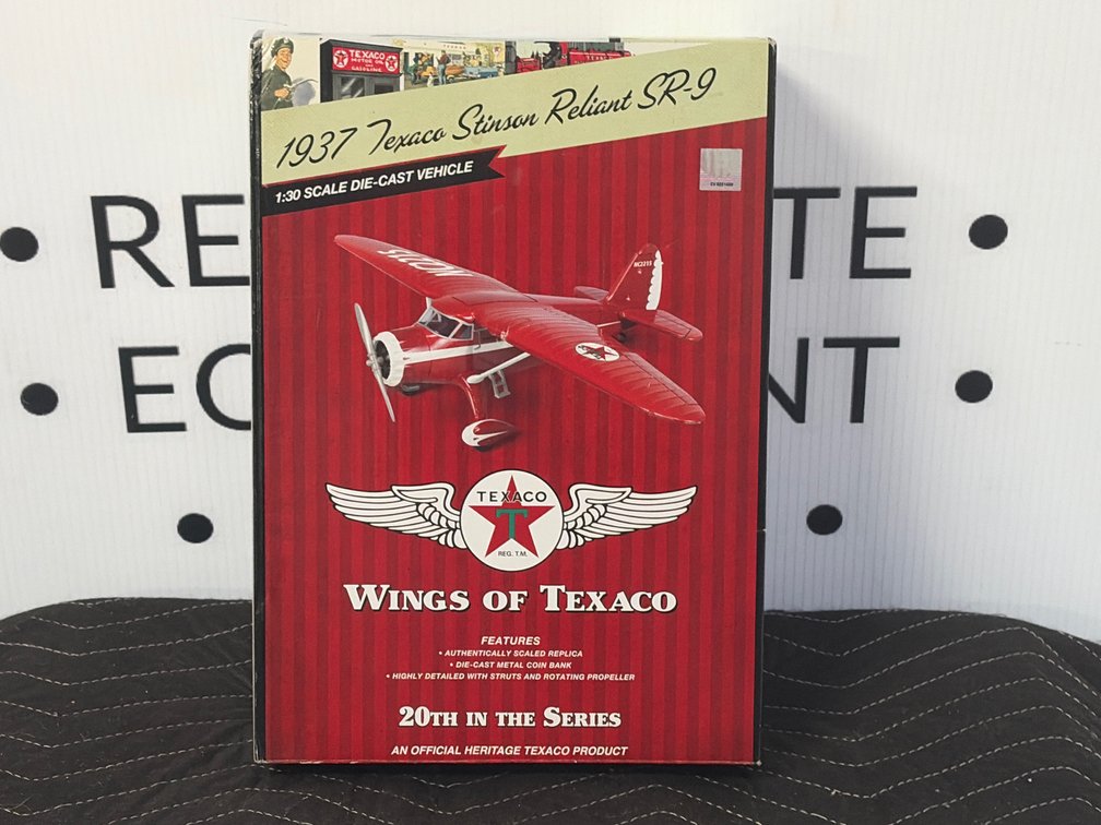 Wings of Texaco 1937 Stinson Reliant SR-9 1:30 Die-Cast Bank