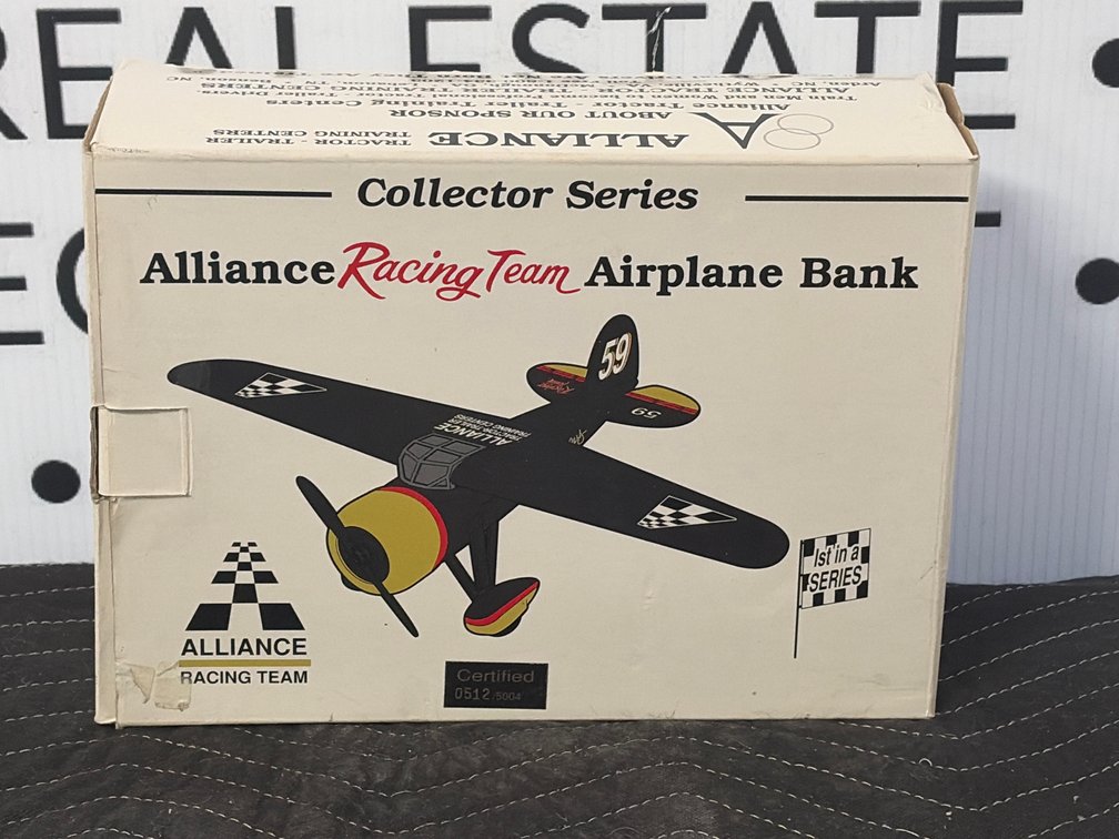 Spec Cast Alliance Racing Team 1:32 Scale Airplane Bank