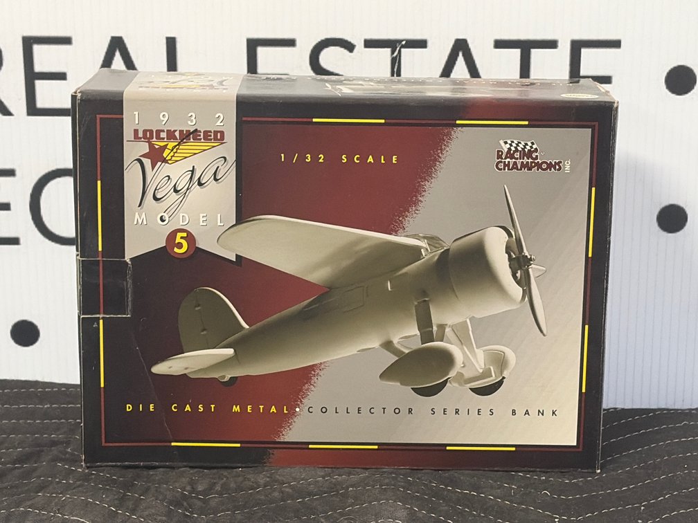 Racing Champions 1932 Lockheed Vega Model 5 Die-Cast Bank
