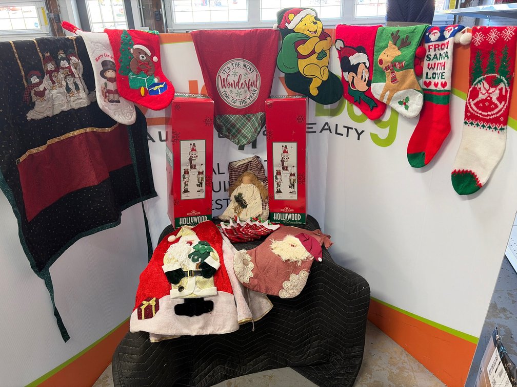 Christmas Stockings, Nutcracker Boxes, and Holiday Decor