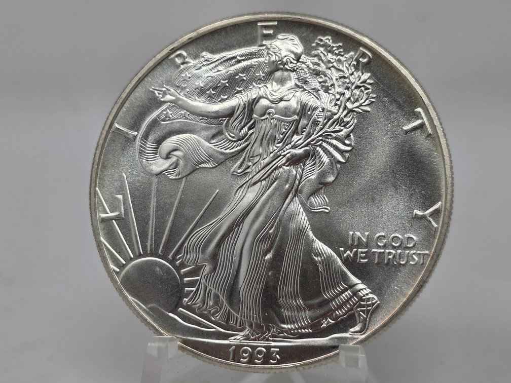 1993 American Silver Eagle 1 Oz .999 Silver Dollar