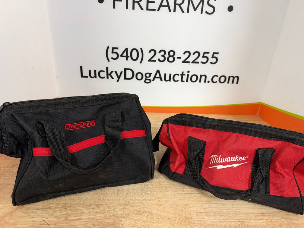 Heavy-Duty Fabric Zippered Tool Tote Bags