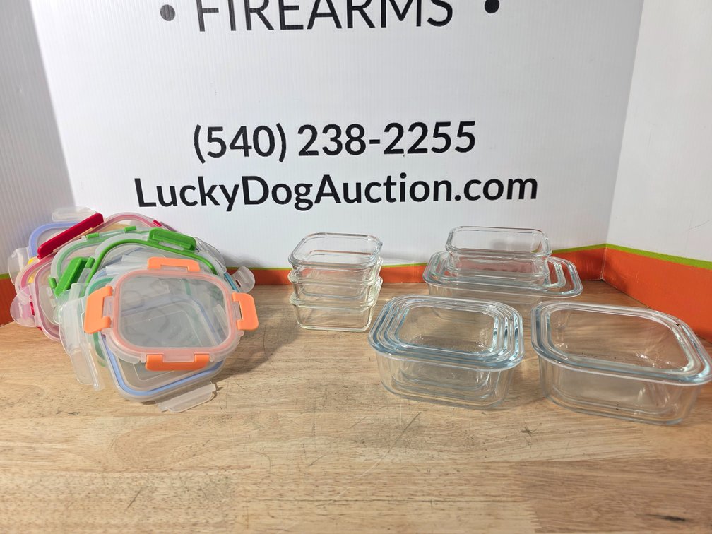 Glass Storage Containers w/ Locking Lids