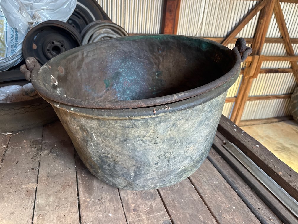 Large Copper Kettle Pot
