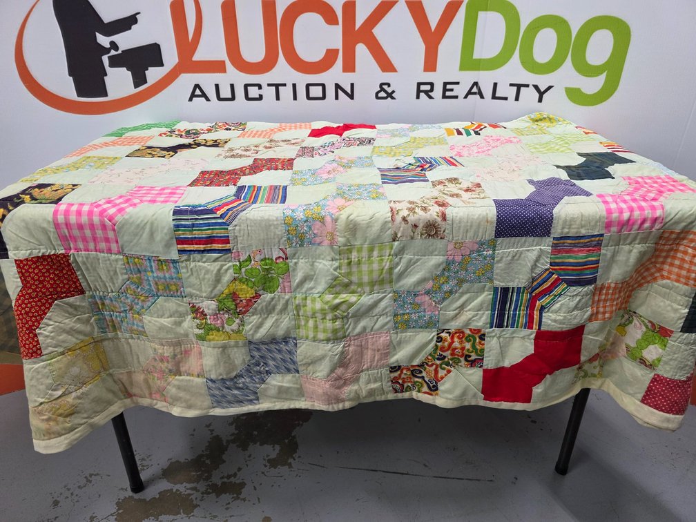 Handmade Quilt - Measures 82" x 60"