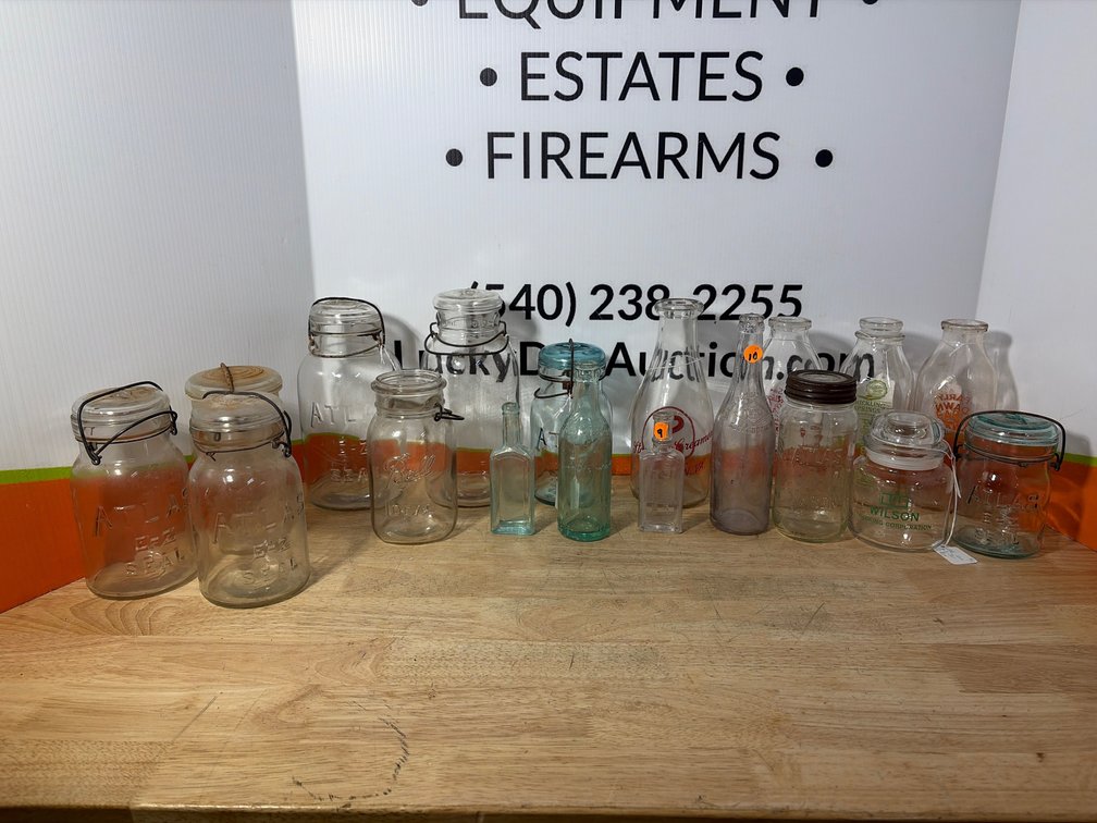 Glass Canning Jars, Dairy Bottles, Beverage Bottles, and More