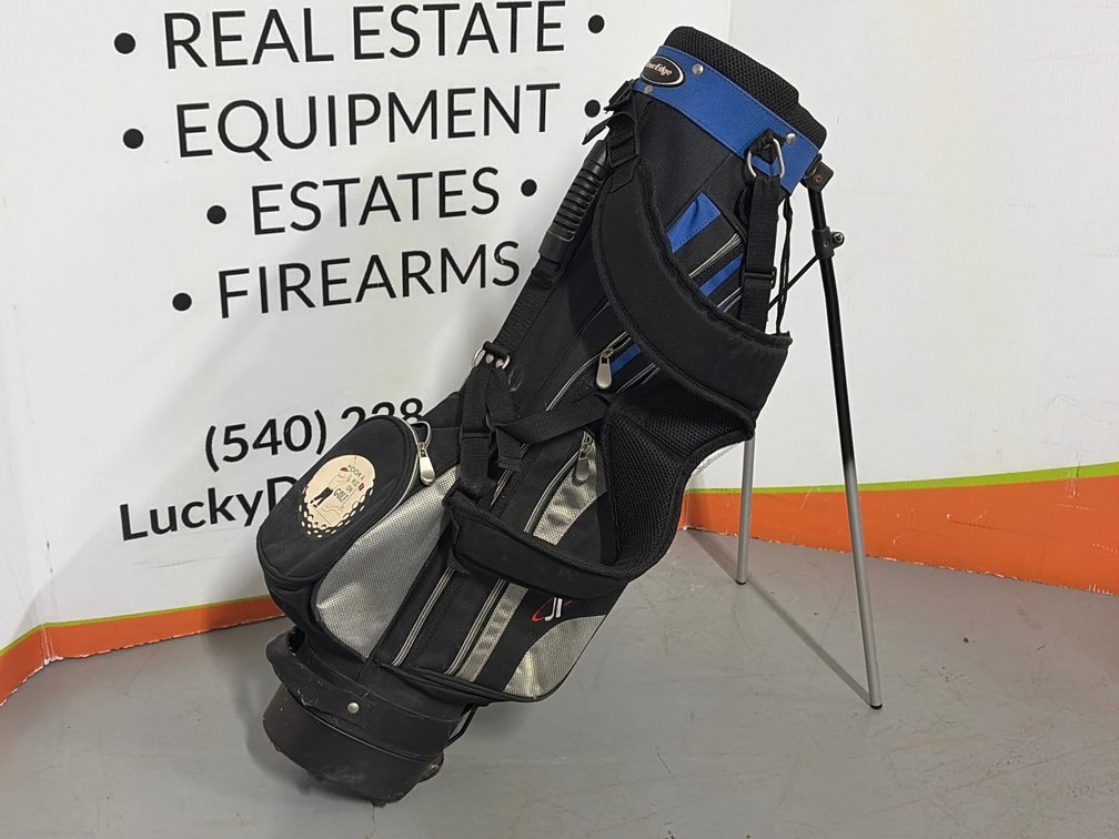 Junior Golf Stand Bag and Two Golf Clubs