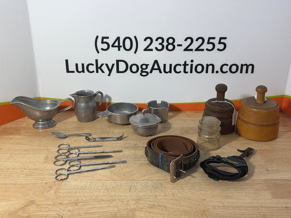 Wooden Butter Molds, Pewter Tableware, and Archery Release