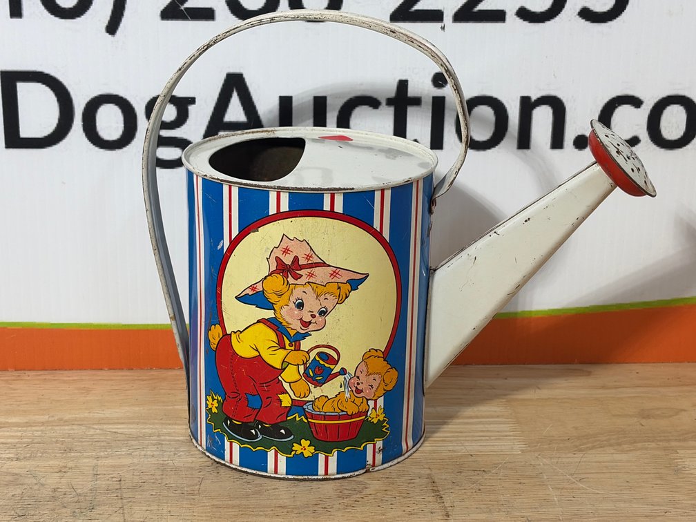 Vintage Ohio Art Child's Tin Litho Watering Can (1950's-1960's)