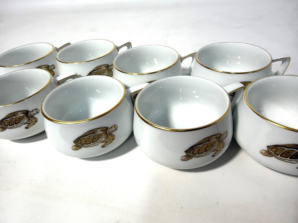Vintage Thomas Rosenthal Lacroix Porcelain Sea Turtle Cup