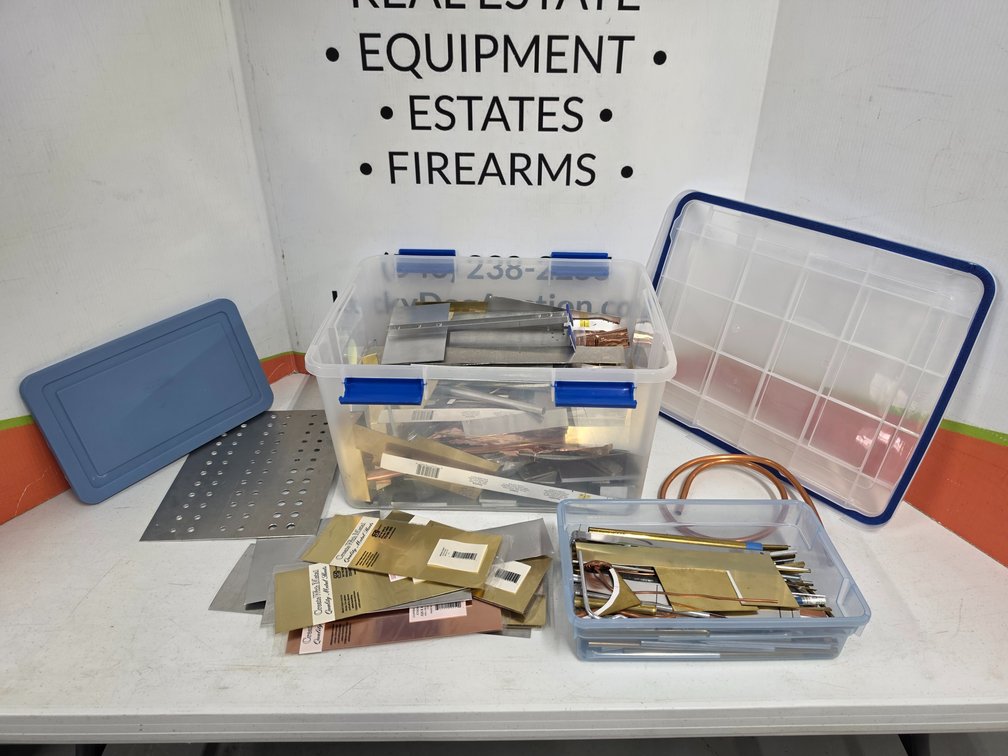 Metal Material Sheet Copper Brass and Others- Various Tubing - Tote Included