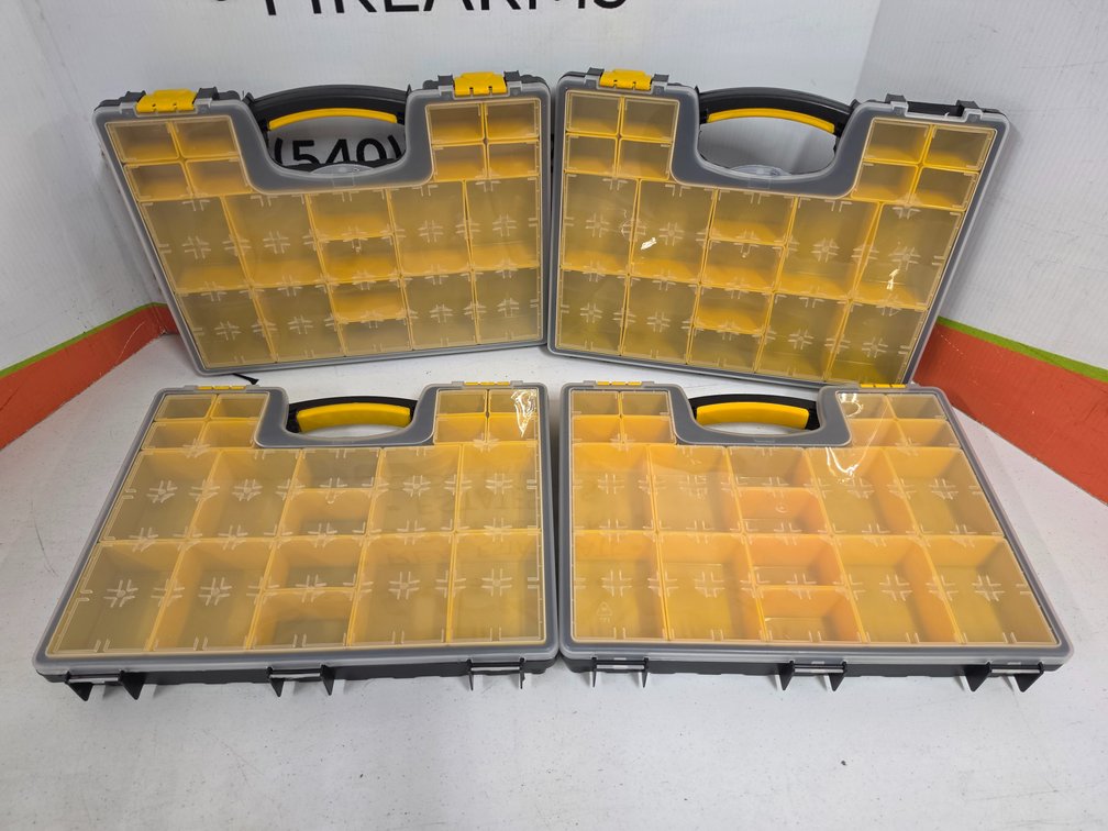 (4) Plastic Storage Organizers
