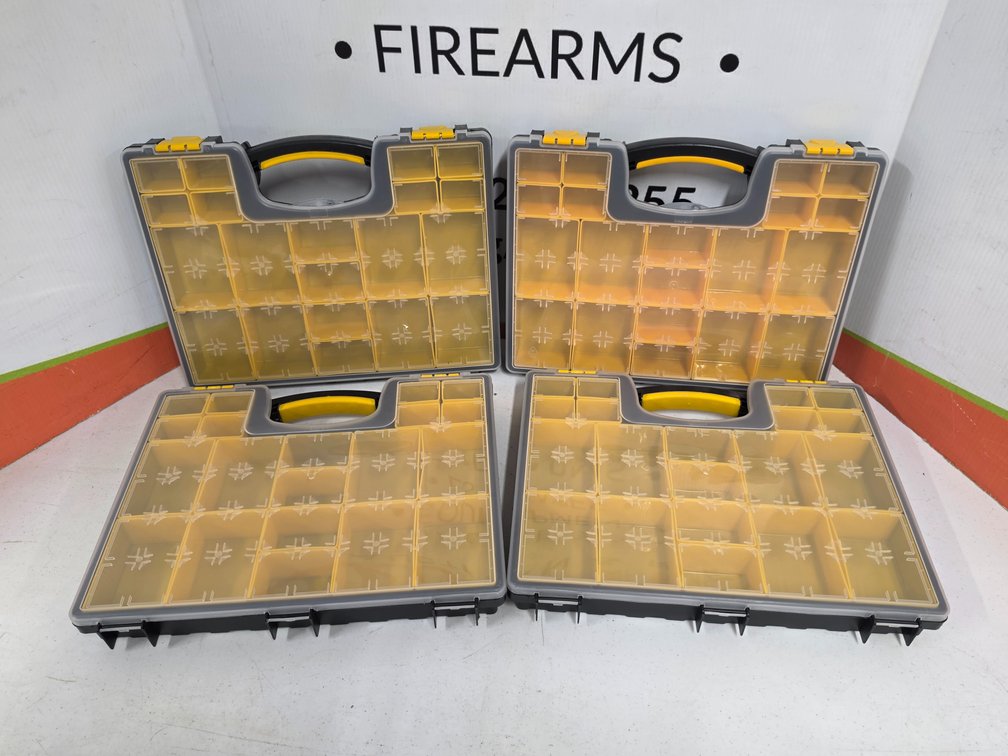 (4) Plastic Storage Organizers