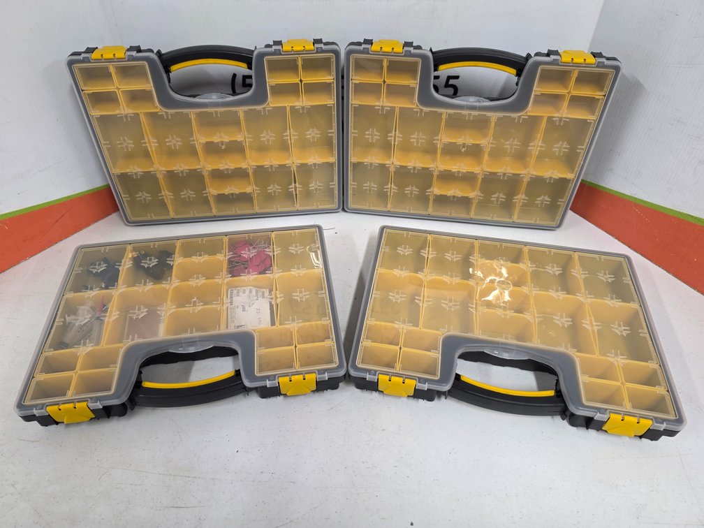 (4) Plastic Storage Organizers