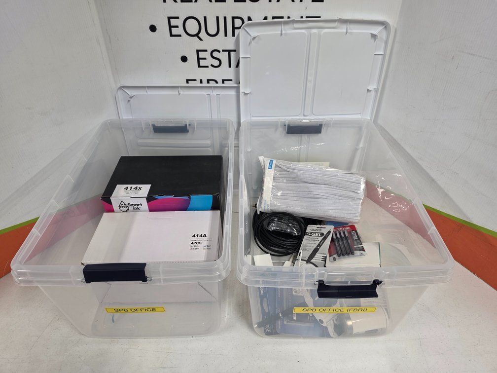 Smart Ink Ink Cartridges - Office and Tech Supplies - (2) Storage Totes