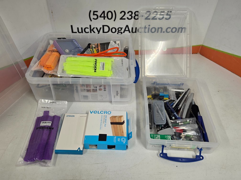 Assorted Cable Ties and Mexhanical Pencils