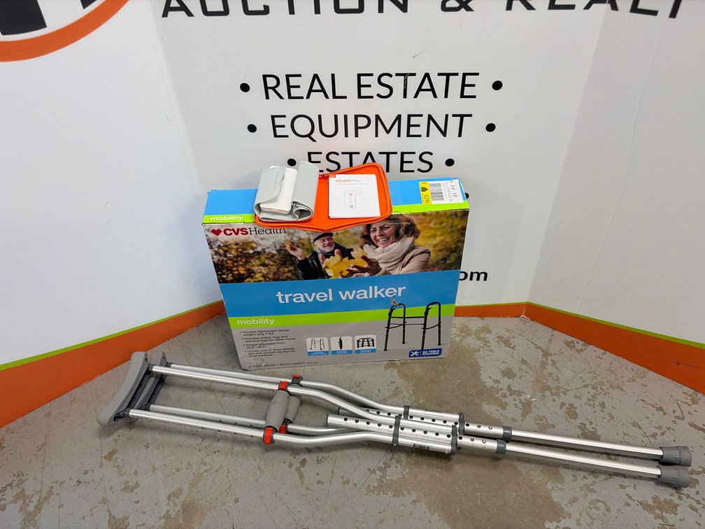 Travel Walker + Crutches + IHealth Neo Blood Pressure Cuff