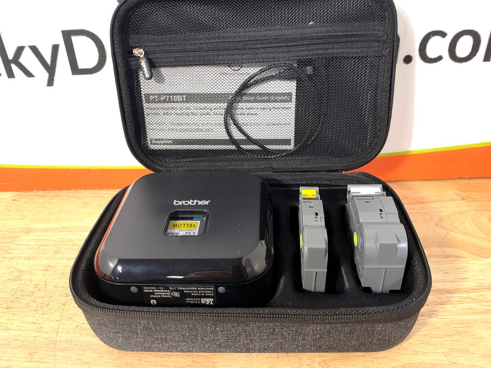 Brother PT-P710BT Label Printer with Case and Tape