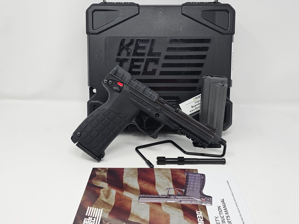 Kel-Tec PMR30 Pistol - 22 WMR - Stock Barrel and Threaded Barrel - 2 Mags - Original Case Included - Serial Number WYN264