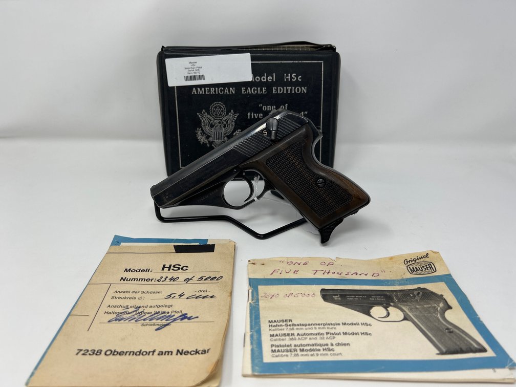 Mauser HSc - 9mm Kurz/ .380 Auto - 2340 of 5000 Produced - Serial NSN