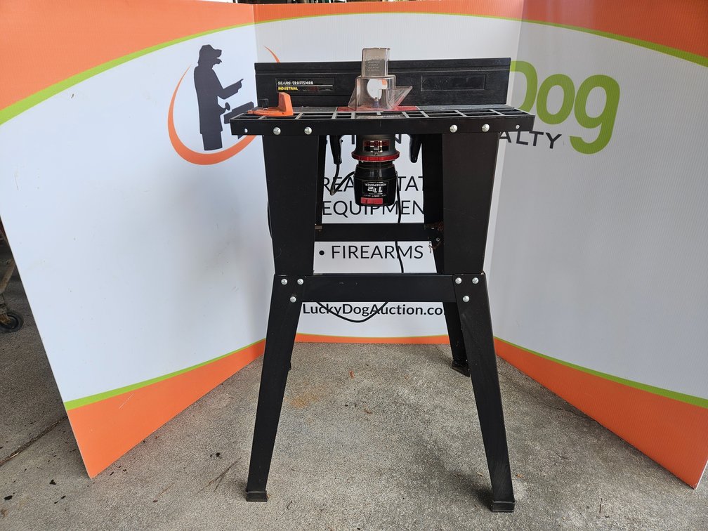 Sears Craftsman 1-1/2hp. Router W/Stand - Measures 42" Tall × 24" Wide × 14" Deep