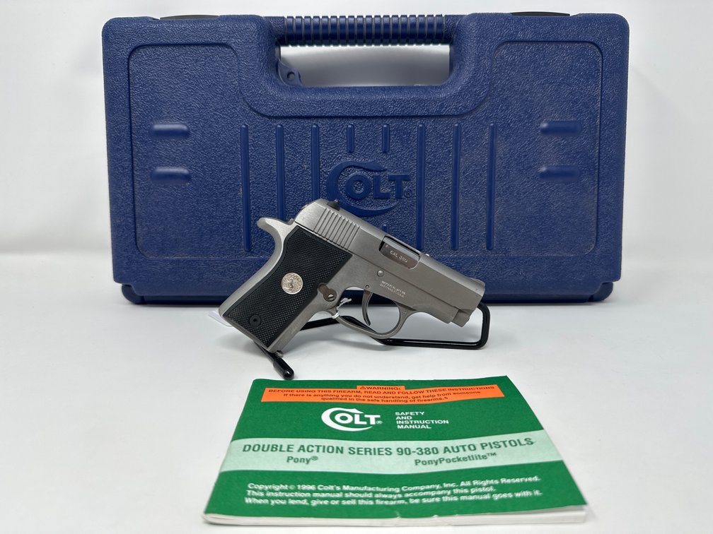 Colt Pony Series 90 - .380 Auto - (1) Magazine - w/ Hard Case - Serial ML07652