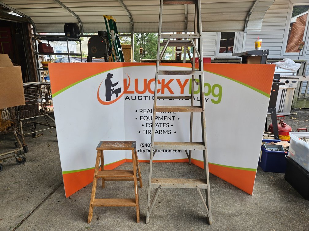 2ft. Wooden Folding Step Ladder and 6ft. Aluminum Folding Step Ladder 