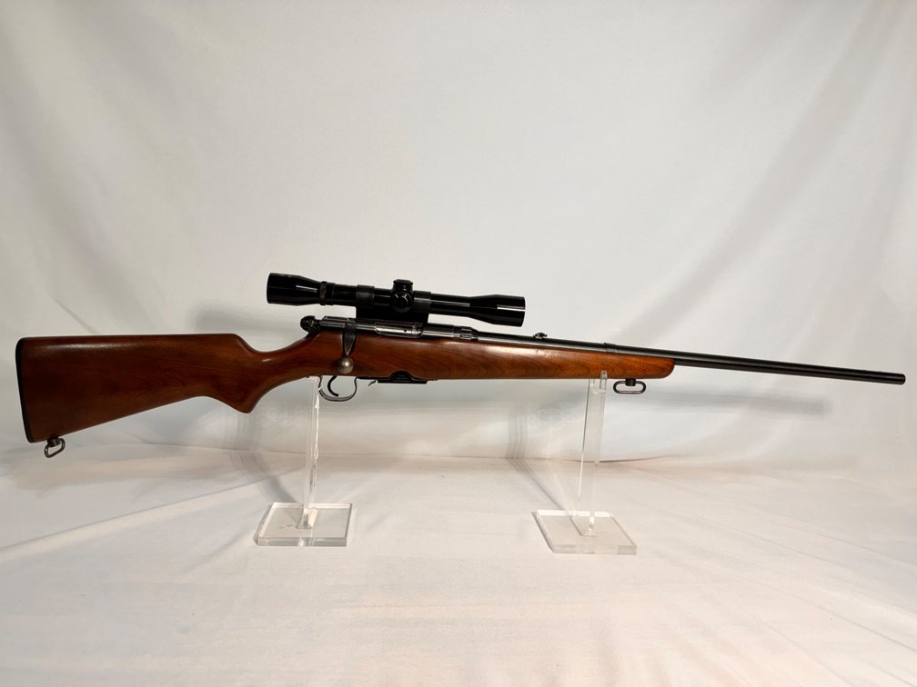 Savage Model 340B - .222 Rem - Weaver Side Mount Scope Base - Precision 6x32 Scope - Serial NSN