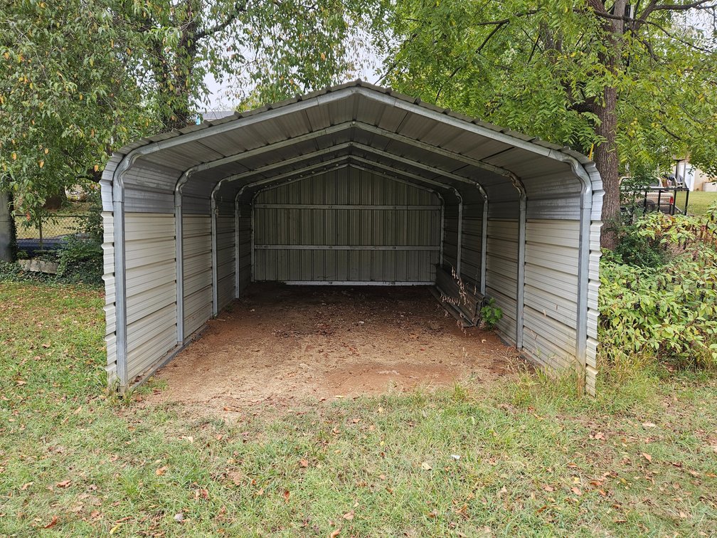 Metal Carport 12' Wide × 19.5' Long × 8' Tall