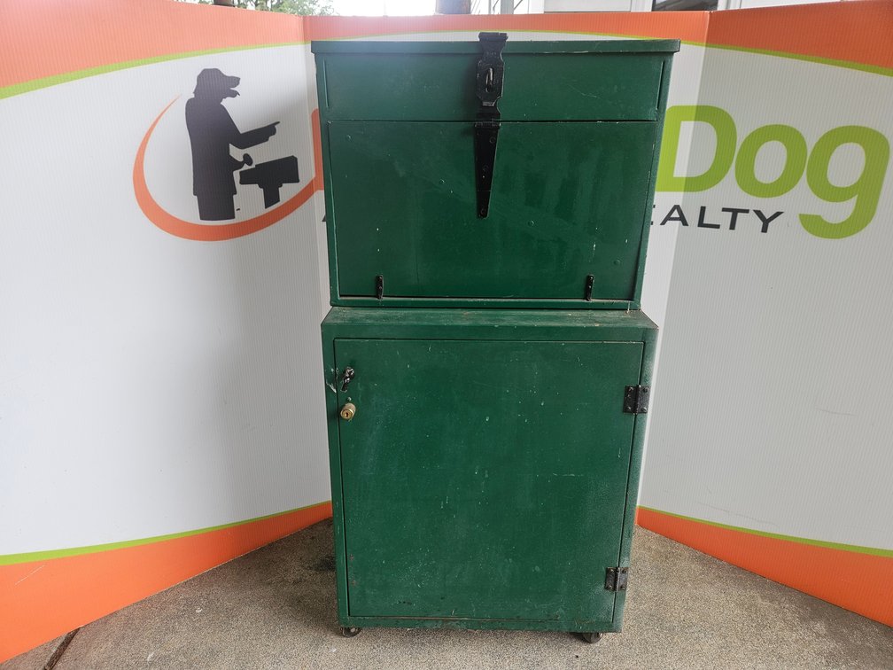 Metal 2 Piece Tool/Storage Box - Measures 45" Tall × 22" Wide × 16" Deep (No Key)