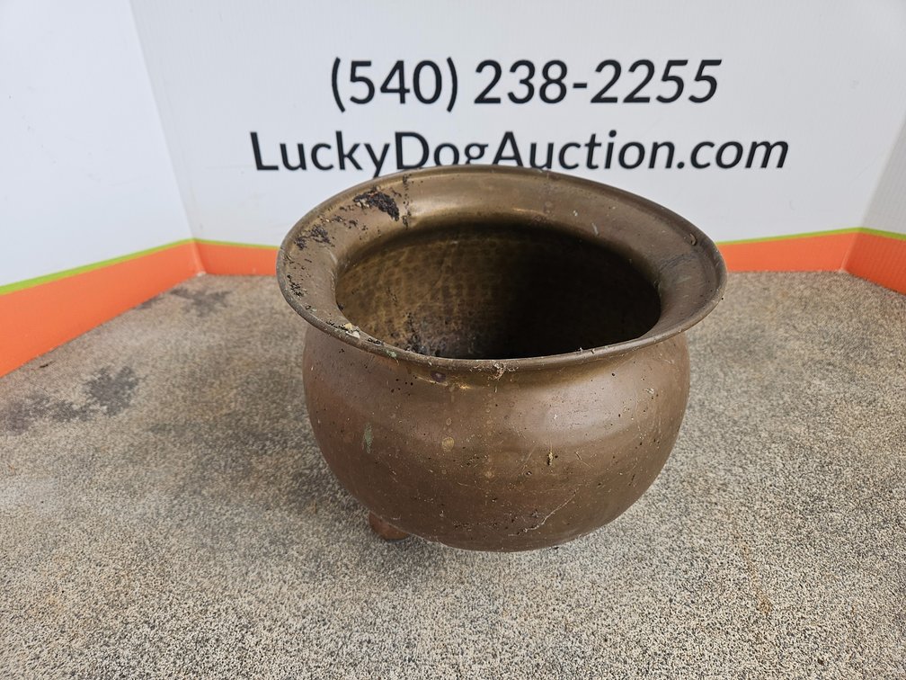 Copper Spittoon - Measures 8.5" Tall × 10.5" Wide 