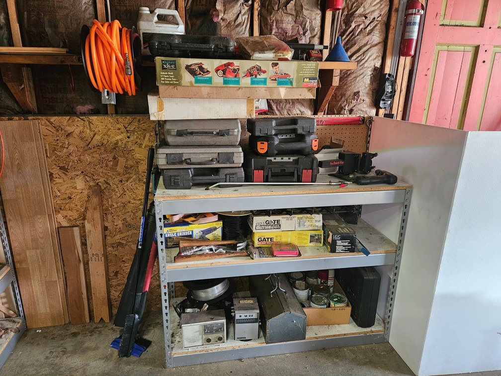 Garage Contents Lot 4 Tools - Hardware and More 