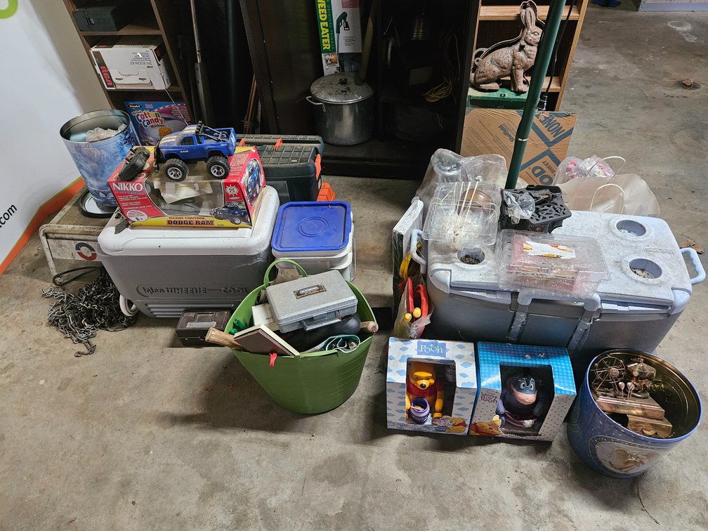 Garage Contents Lot 6 Tools - Hardware - Coolers and More 
