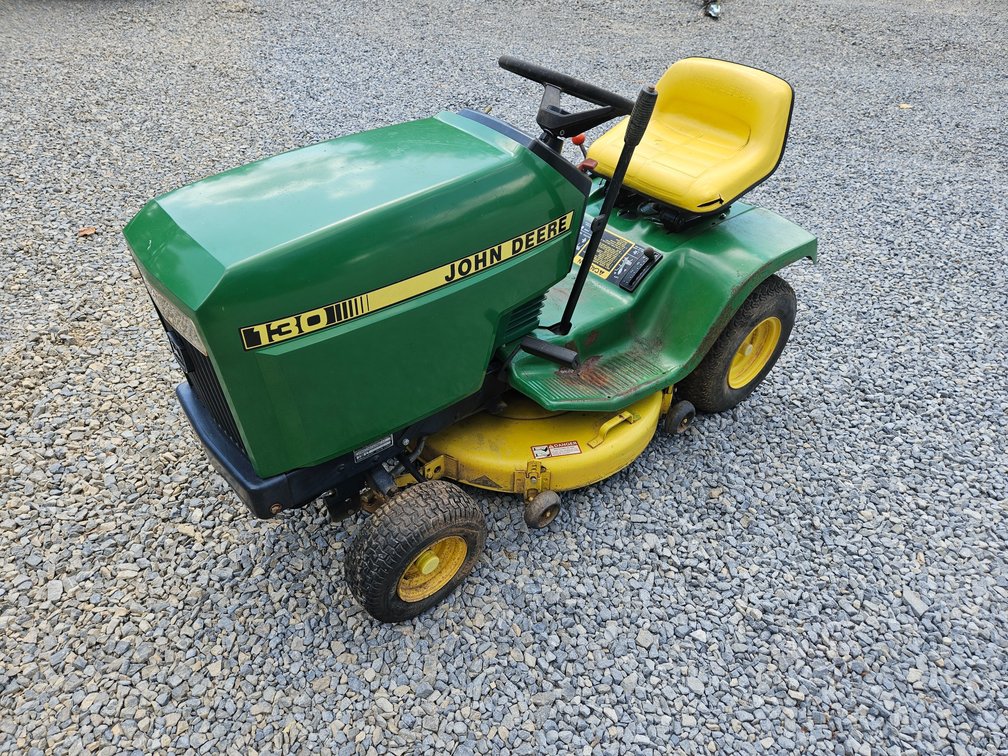 John Deere 130 LT Kawasaki FC290V Engine 30" Cut Riding Mower (Running Condition Unknown)