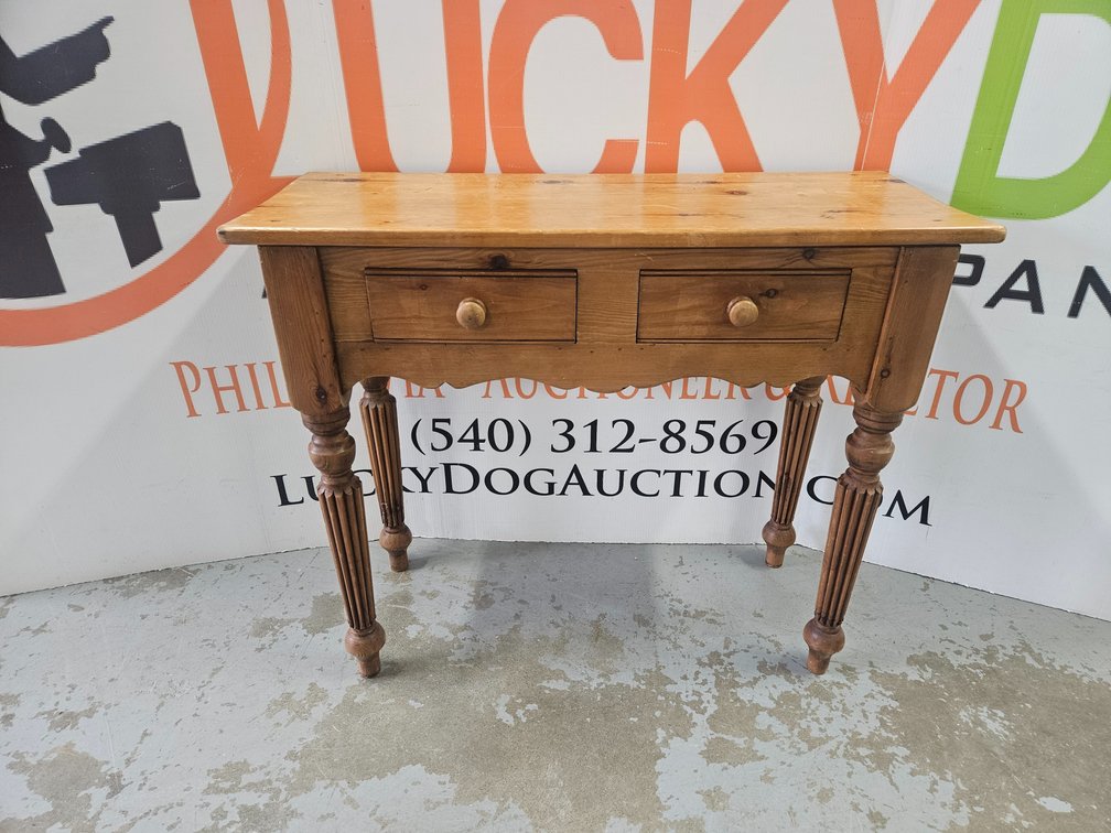 Wooden Hallway Table - Measures 30" Tall × 36" Wide × 14.5" Deep
