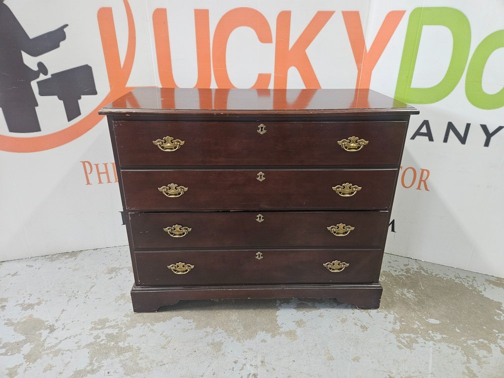 Wooden Chest Of Drawers - Measures 30" Tall × 36" Wide × 15" Deep