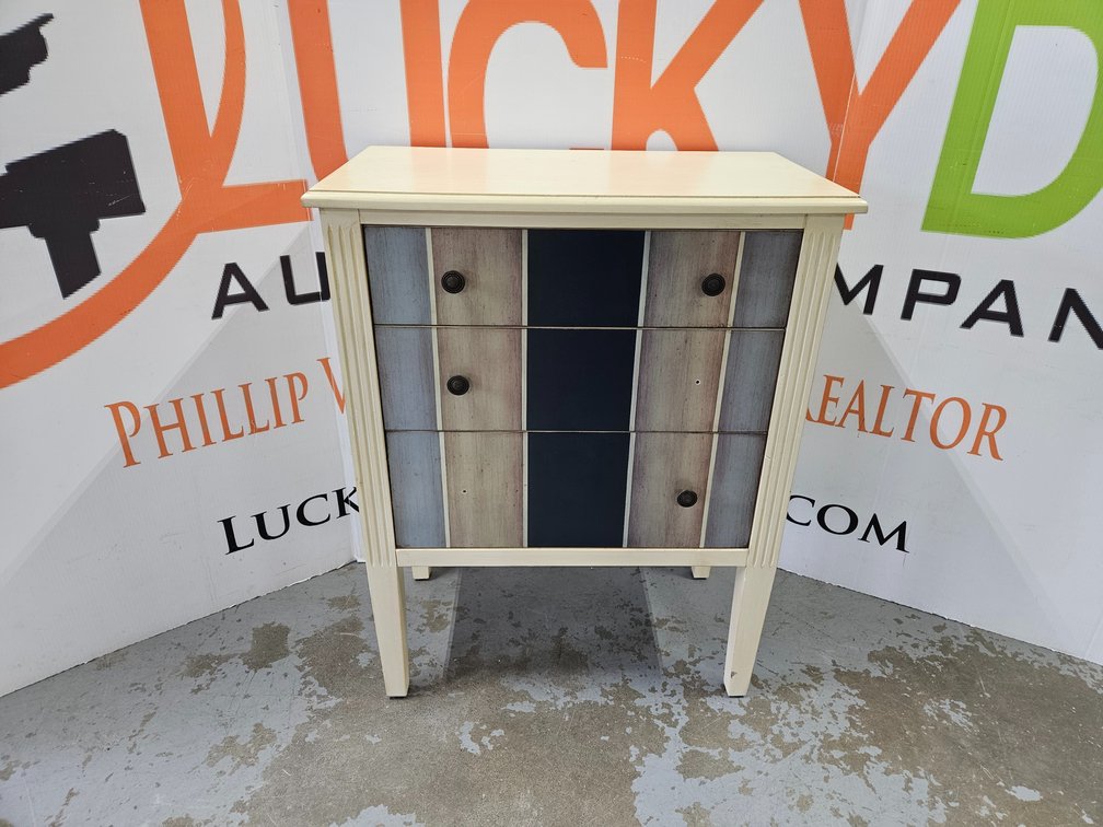 Wooden Nightstand - Measures 32" Tall × 25" Wide × 13.5" Deep