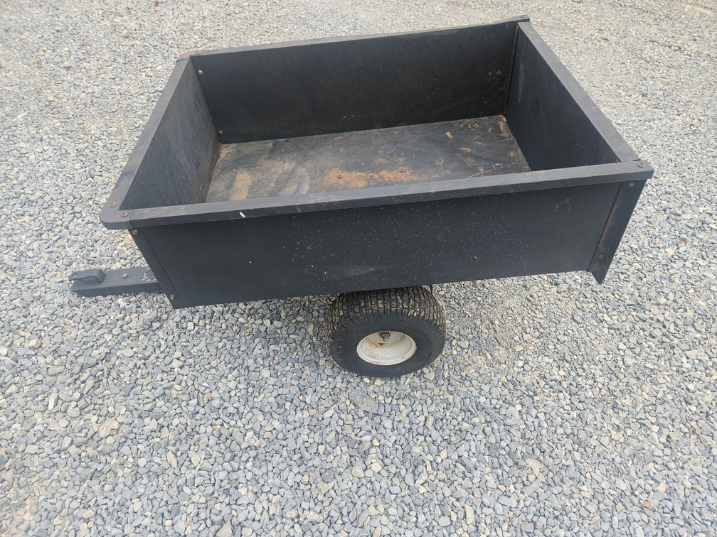Pull Behind Lawn Mower Cart