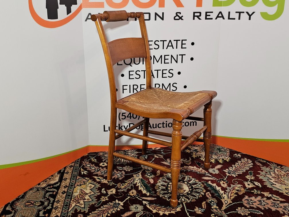 Mid 20th Century Hitchcock Style Cherry Stained Side Chair - Measures 34" Tall