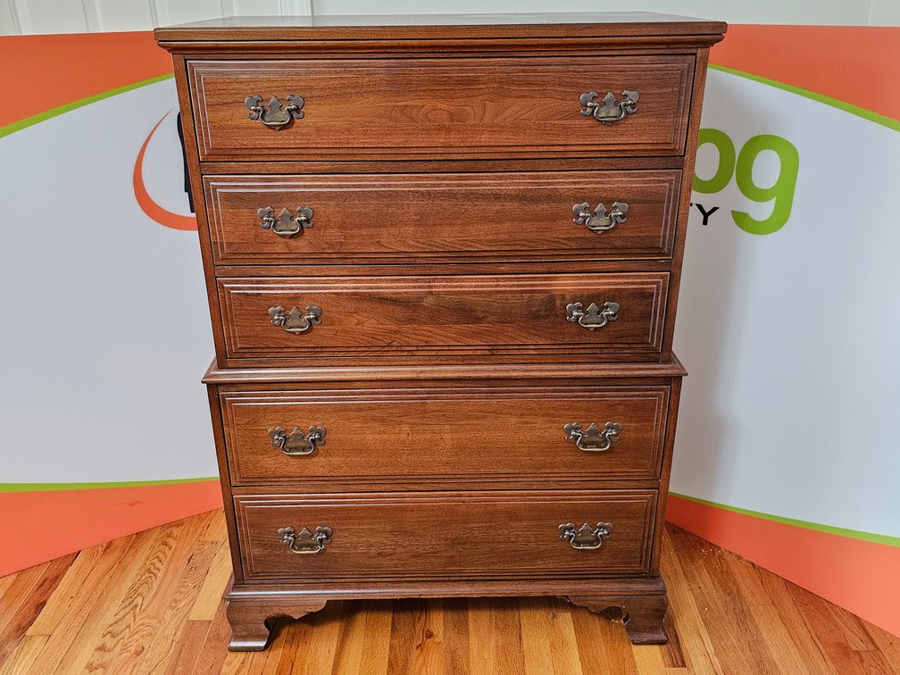 Davis Cabinet Company Chest of Drawers - Measures 49" Tall x 34.5" Wide x 19" Deep