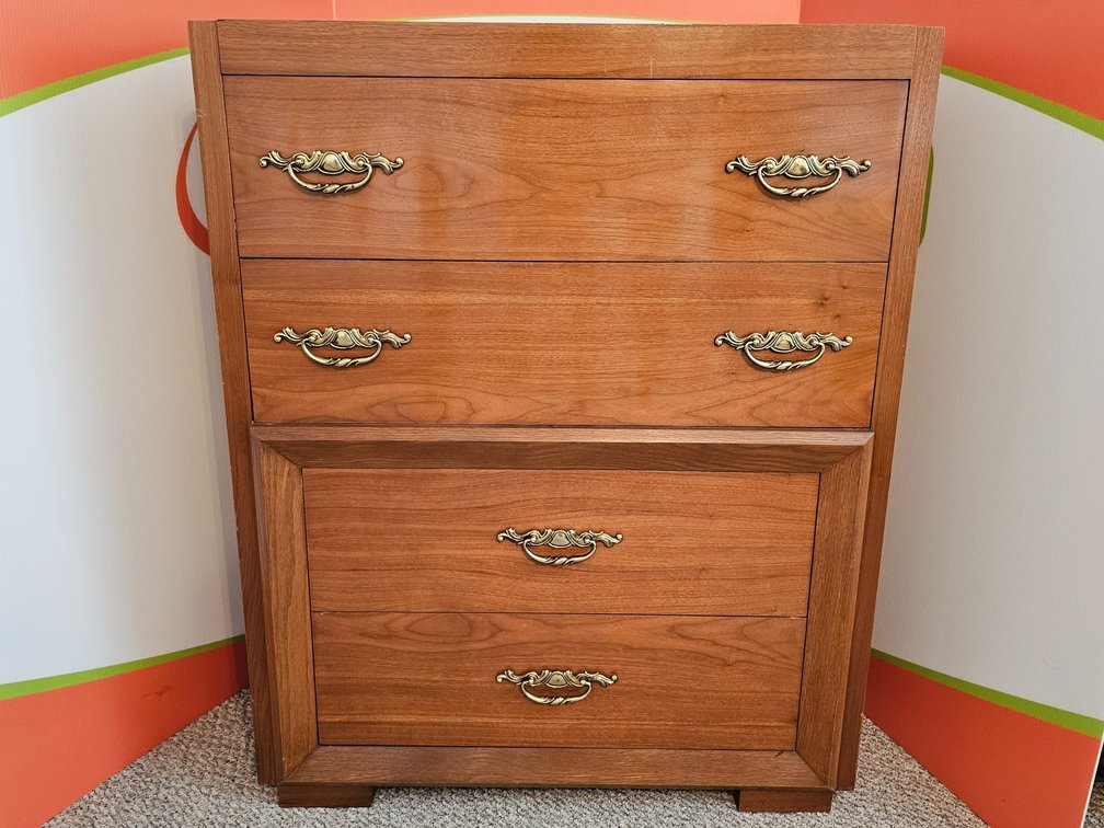 Solid-Wood Chest of Drawers - Measures 45" Tall x 36" Wide x 20" Deep