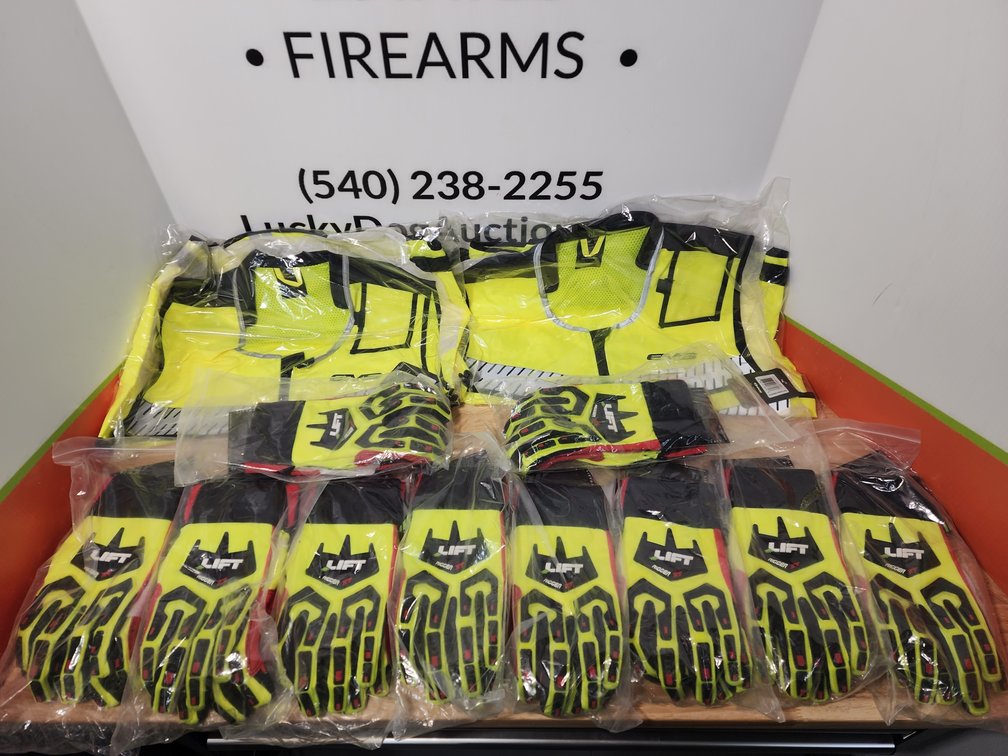 EVS Tourist Vest Size L/XL (2) - Lift Rigger XT Gloves Size 2XL (10) Included - All New 