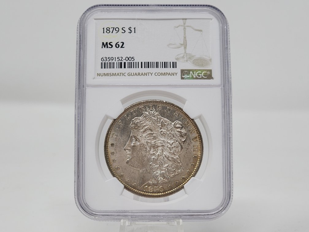 NGC MS 62 1879-S Morgan Silver Dollar 