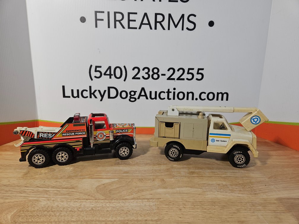 Tonka Bell Systems Service Truck and Buddy L Tow Truck