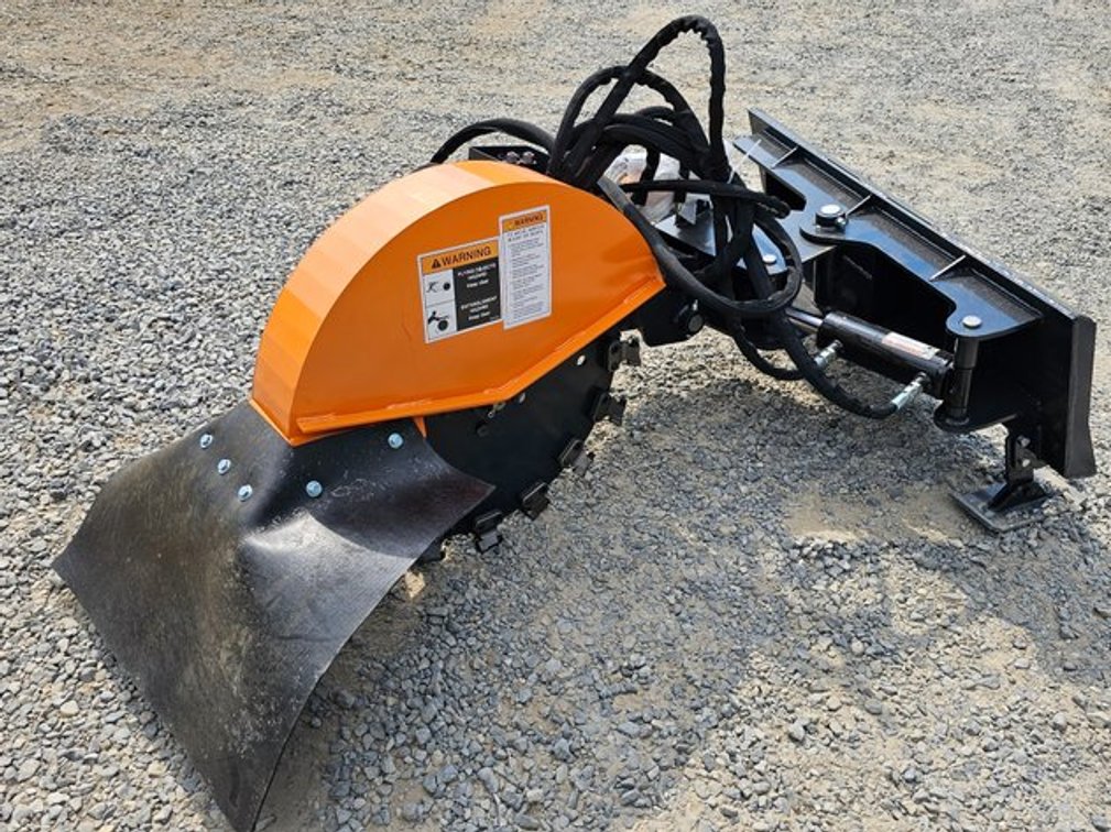 Unused Wolverine Hydraulic Stump Grinder SG-13-08D Skid-Steer Quick Attach - SG-13-08D
