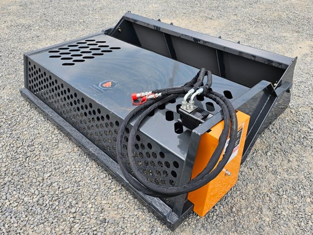 Unused Wolverine 6' Hydraulic Rock Rake Skid-Steer Quick-Attach - RCR-12-84W